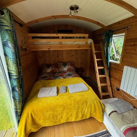 Unique Sheperds Hut Private Hot Tub, Ensuite & Kitchenette Clodock Exterior foto